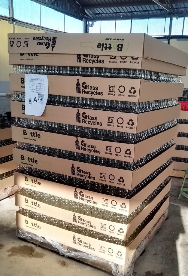 Stage 9 - Packaged Clean reusable Bottles